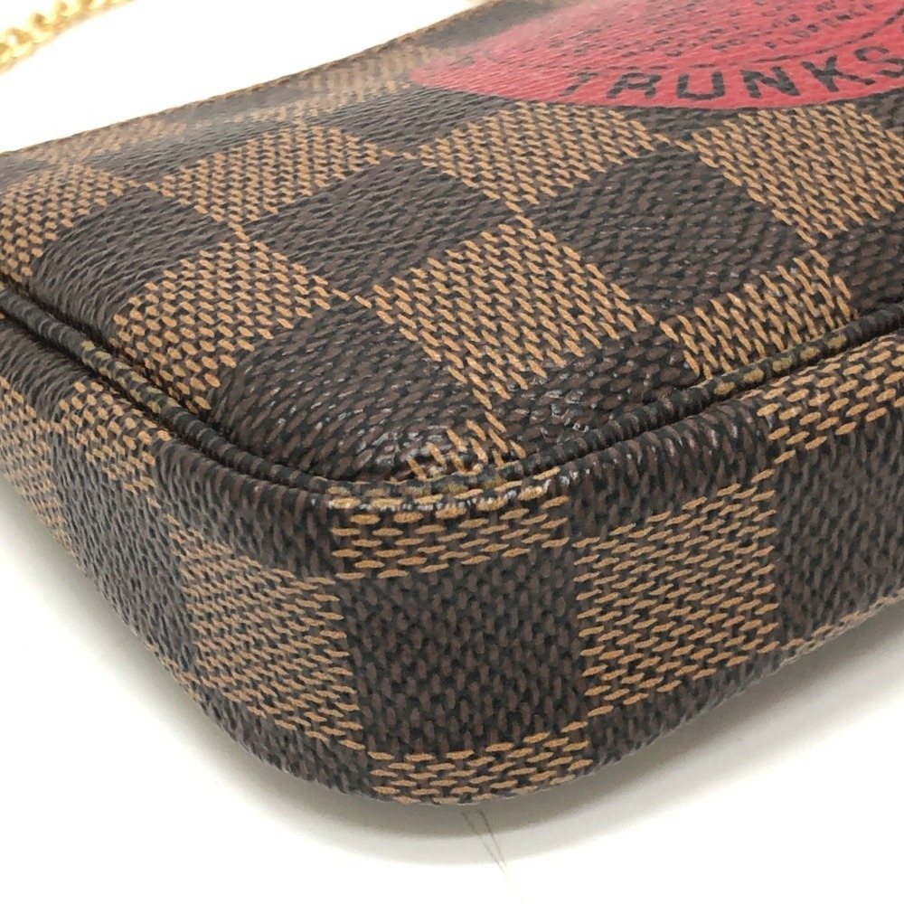 LOUIS VUITTON Authentic Brown Damier Canvas Pochette Pouch - Picture 7 of 12